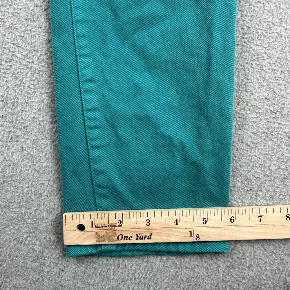 J.Crew Jeans Womens 29 Teal Toothpick Ankle Skinny Stretch Denim Pants